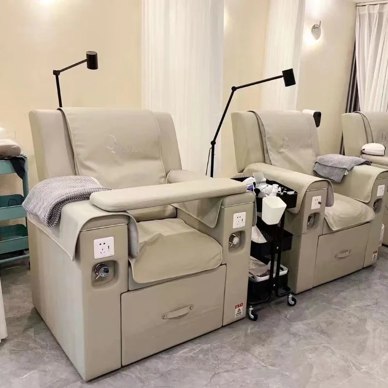 

Lounge Luxury Pedicure Chairs Massage Ear Cleaning Hairdresser Pedicure Chairs Nail Salon Electric Poltrone Furniture MR50PC