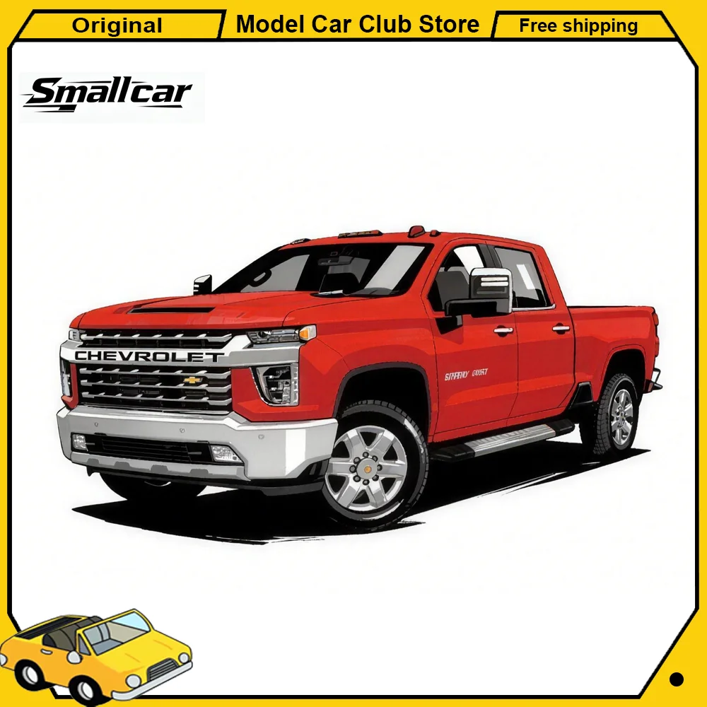 

Masdi Smallcar 1/64 Chevrolet Silverado 2500HD Pickup Truck Simulation Alloy Miniature Die-Cast Car Model Ornament Hobby Gifts