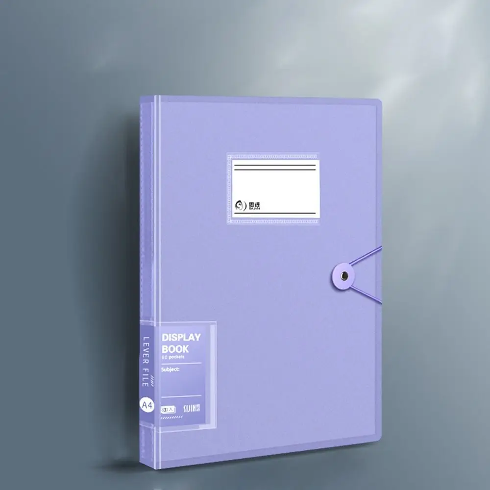 5 Warna Map Dokumen Penyimpanan Klip Kertas Organizer Dokumen Penjepit Lembaran Lepas Binder A4 Folder File