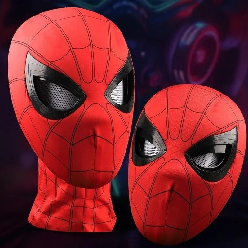 Spider Man Telecontrol Blink Masks Cosplay Helmet Moving Eyes Model Party Props Elastic Toys Adults Kids Halloween Christma Gift