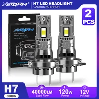 XSTORM H7 H4 LED Canbus faro de coche H1 H11 9005 9006 luces LED 120W 6000K con ventilador luces Turbo 40000LM faro antiniebla bombilla