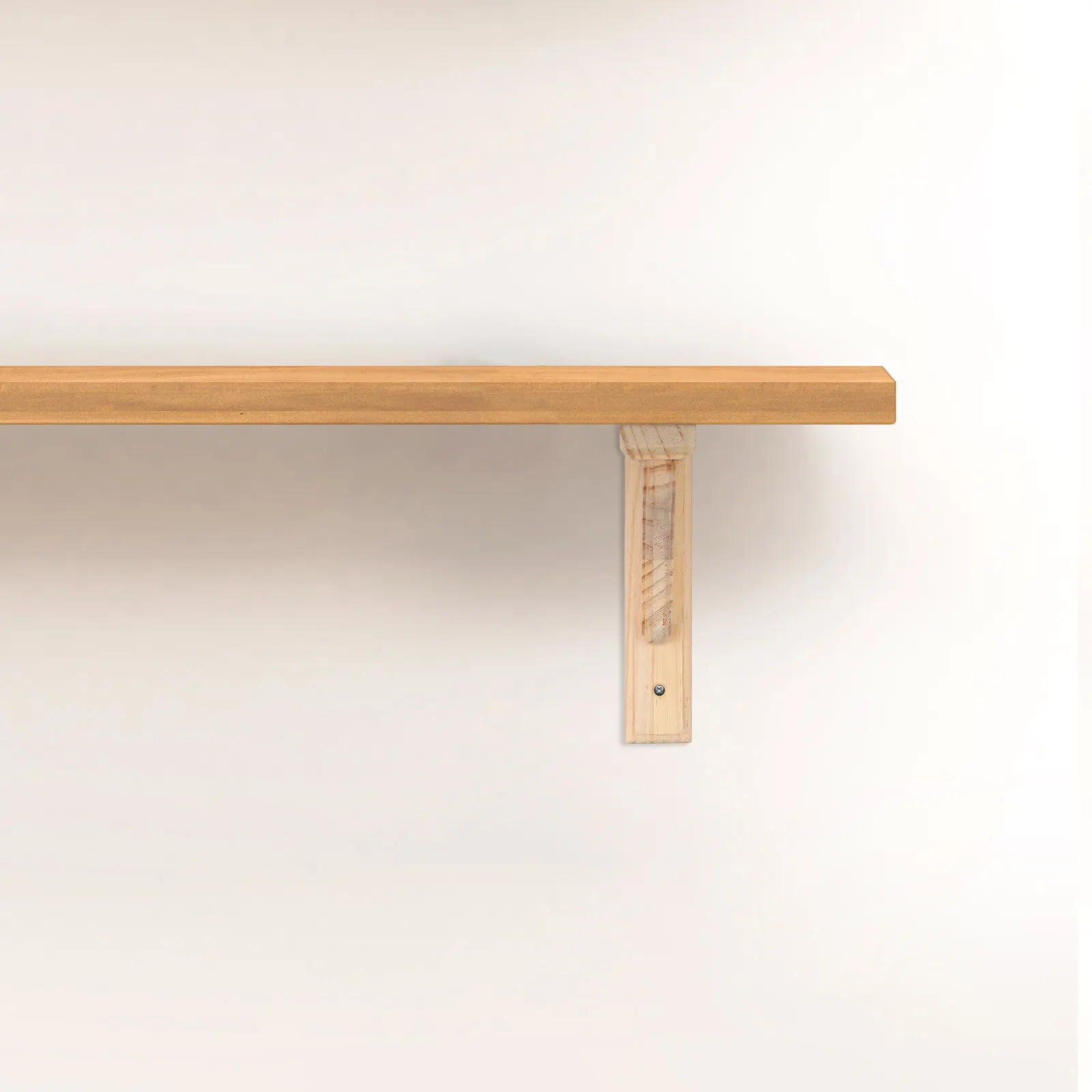 Unfinished Wood Bracket Triangular Floating Shelf Support for Wall Mounted Storage Living Room Bedroom Kitchen Office Decor