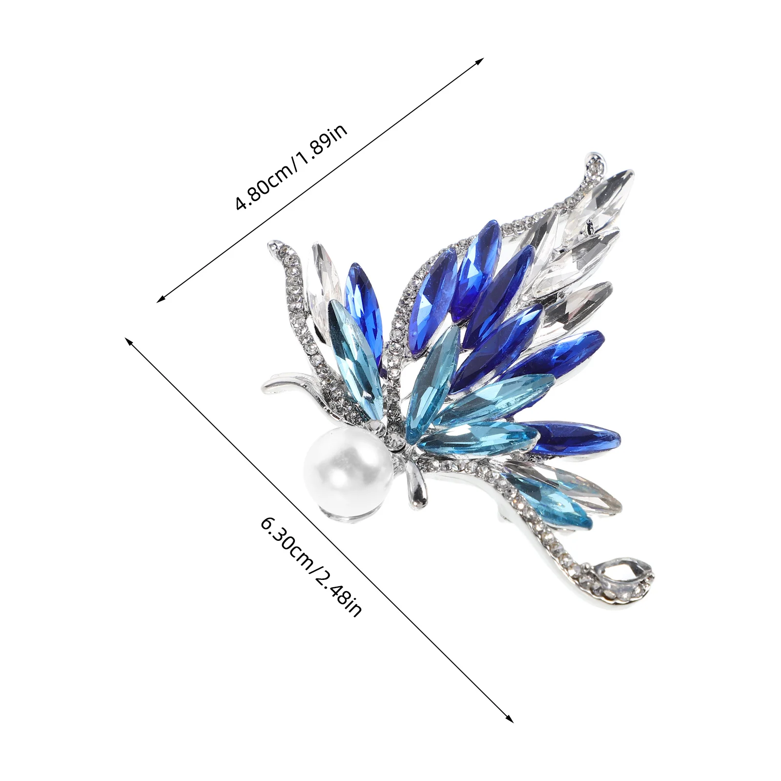 Butterfly Brooch Pin For Women Rhinestone Scarf Pins Insect Brooches Dress Clip Lapel Accessory Sparkle Butterfly Decorations