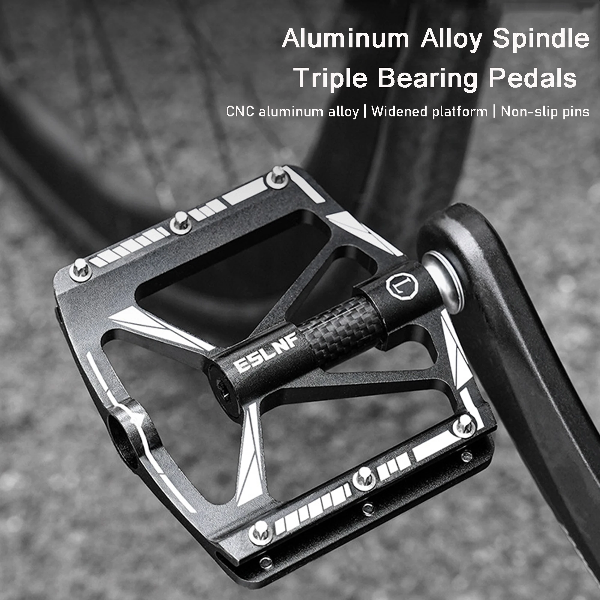 

Ultra Light Anti Slip 3-bearing Mountain Bike Pedal Carbon Aluminum Alloy Parts Anti Slip Pedal Mountain Bicycle Accessories