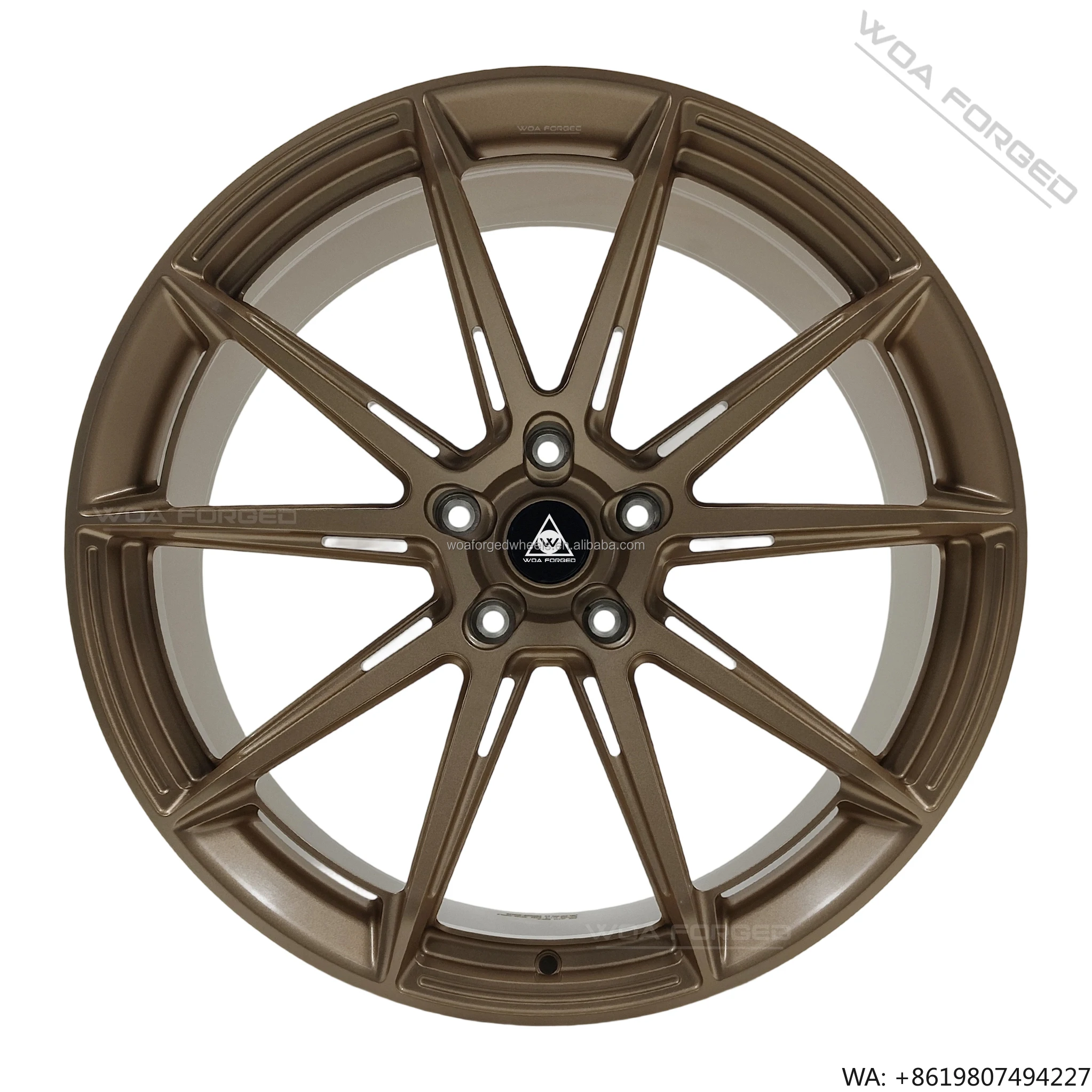 

Lightweight Deep Dish Forged Alloy Wheels 17 18 19 20 Inch Matte Bronze Multi Spoke Rims 5x112 5x114.3 5x120 Fit