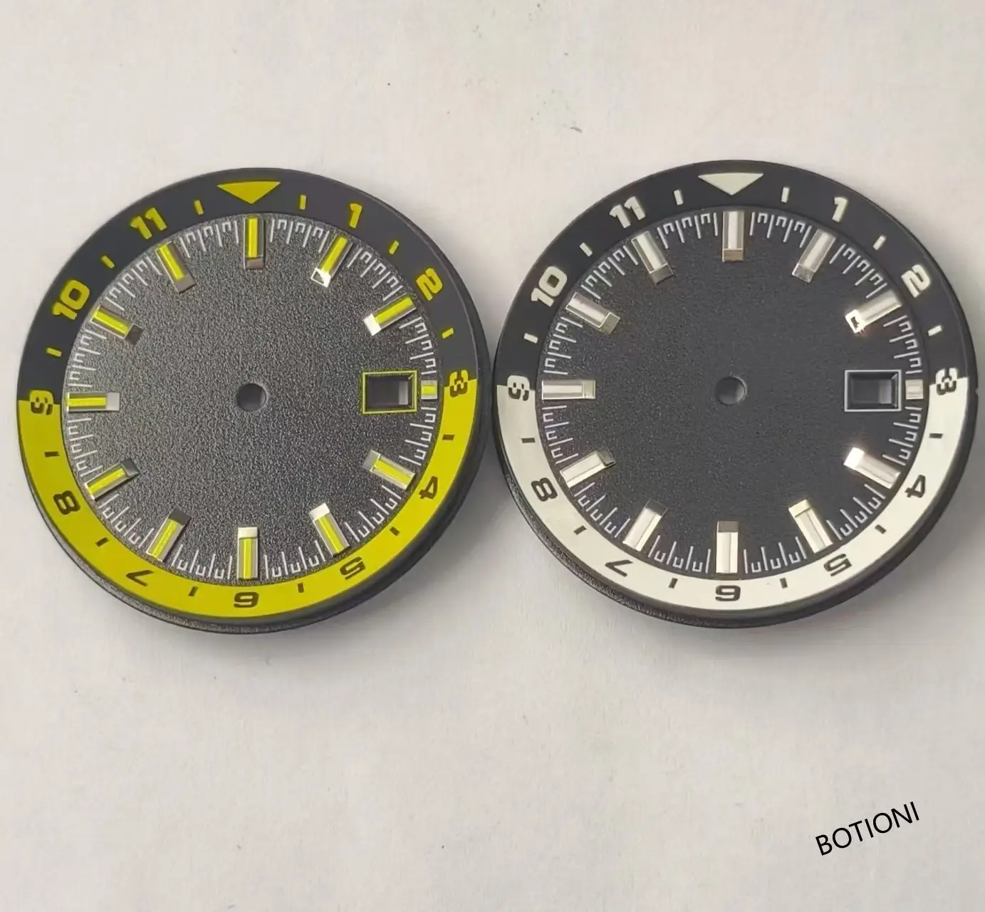 BOTIONI 36.5 مللي متر ساعة بقرص أسود أبيض أخضر أزرق قرص معقم قرص مضيء مناسب لحركة NH35 NH36 ، إكسسوارات وجه الساعة