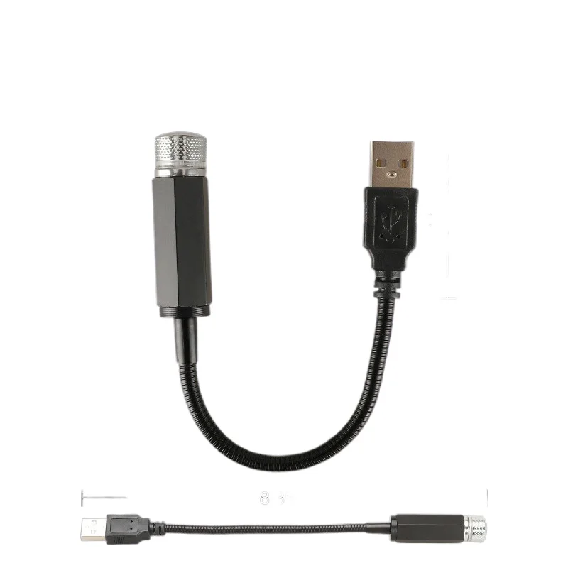 

Автомобильный цыганский USB окружающий свет, украшение интерьера крыши автомобиля, звездное небо, потолочный проекционный светильник