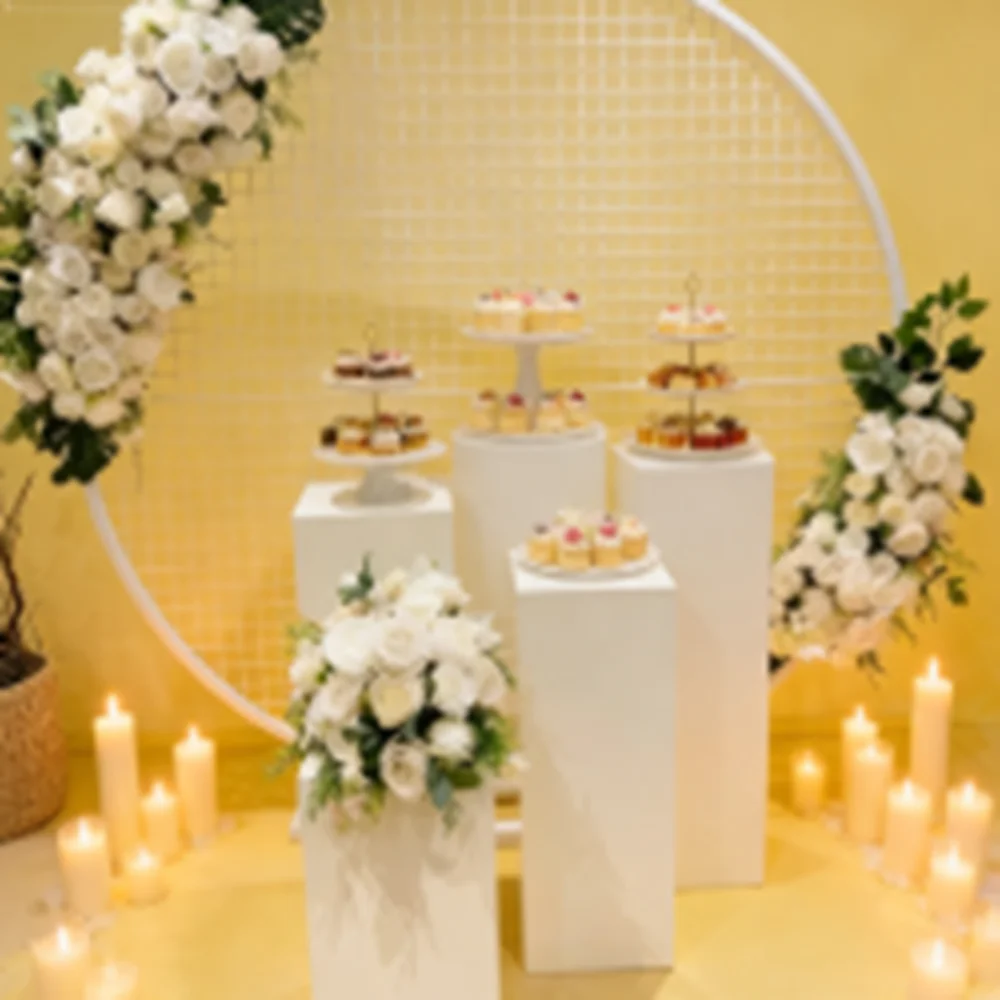 

Без большого круга) Акриловые цилиндрические подставки для мероприятий, квадратная/круглая демонстрационная платформа, белые акриловые круглые плинтусы для вечеринок