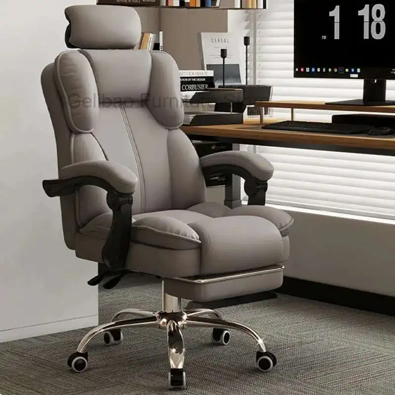 

Modern Ergonomic Office Chair Nordic Study Nordic Comfortable Office Chair Cheap Durable Luxury Metal Silla Gamer Furniture