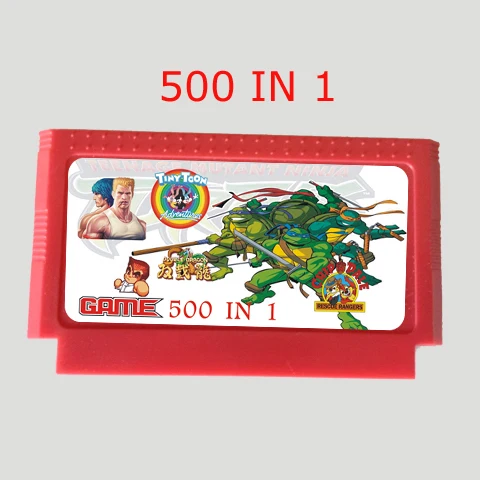 Hot Promotion 500 In 1 Game card Real 400 Games 60 Pin 8 Bit Game cartridge Custom sticker/cover Best selling!