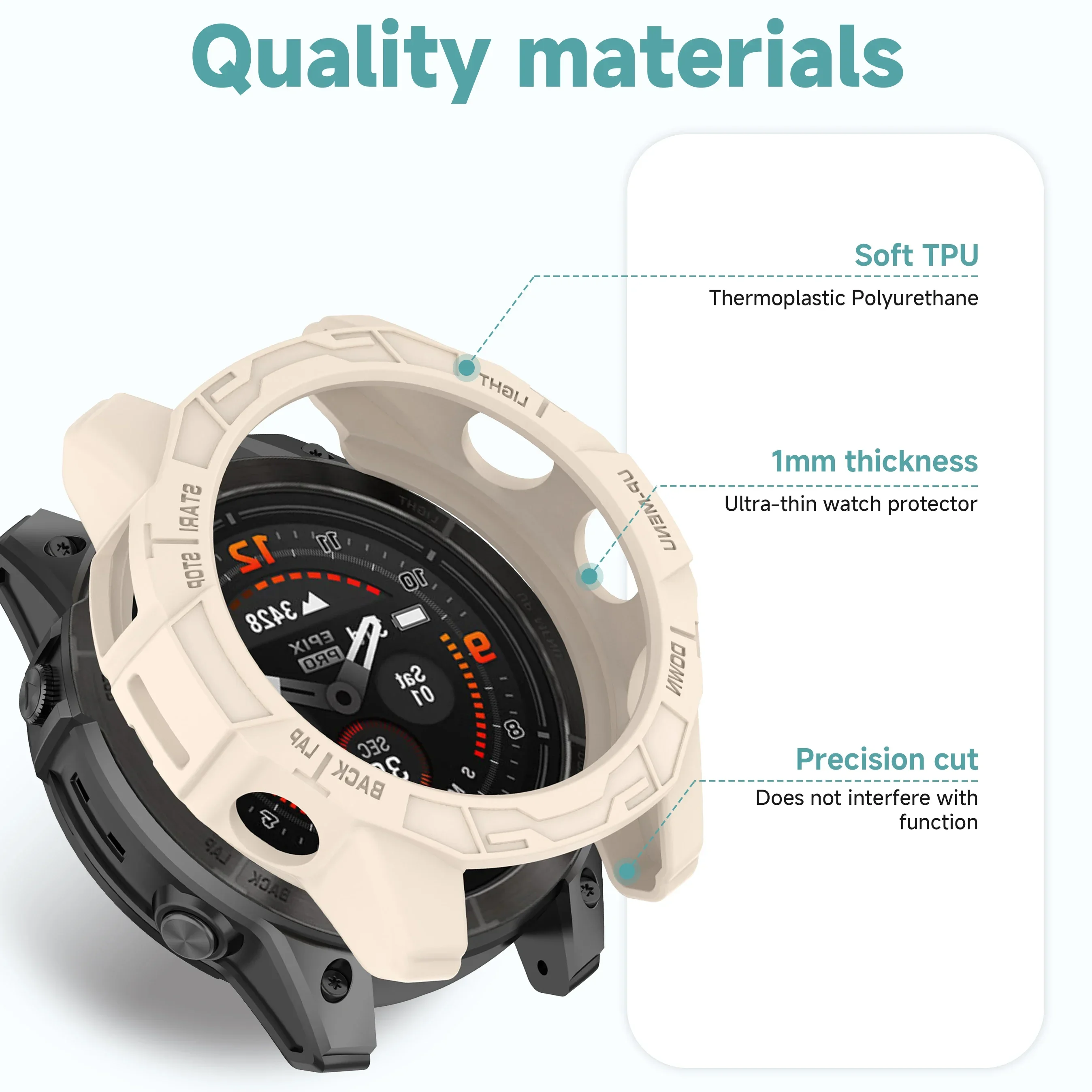غطاء حماية من البولي يوريثان لـ Garmin Fenix 7 7S 7X Pro حافظة من السيليكون الناعم لـ Garmin Epix Pro (Gen 2) 51 مللي متر 47 مللي متر 42 مللي متر غطاء حماية