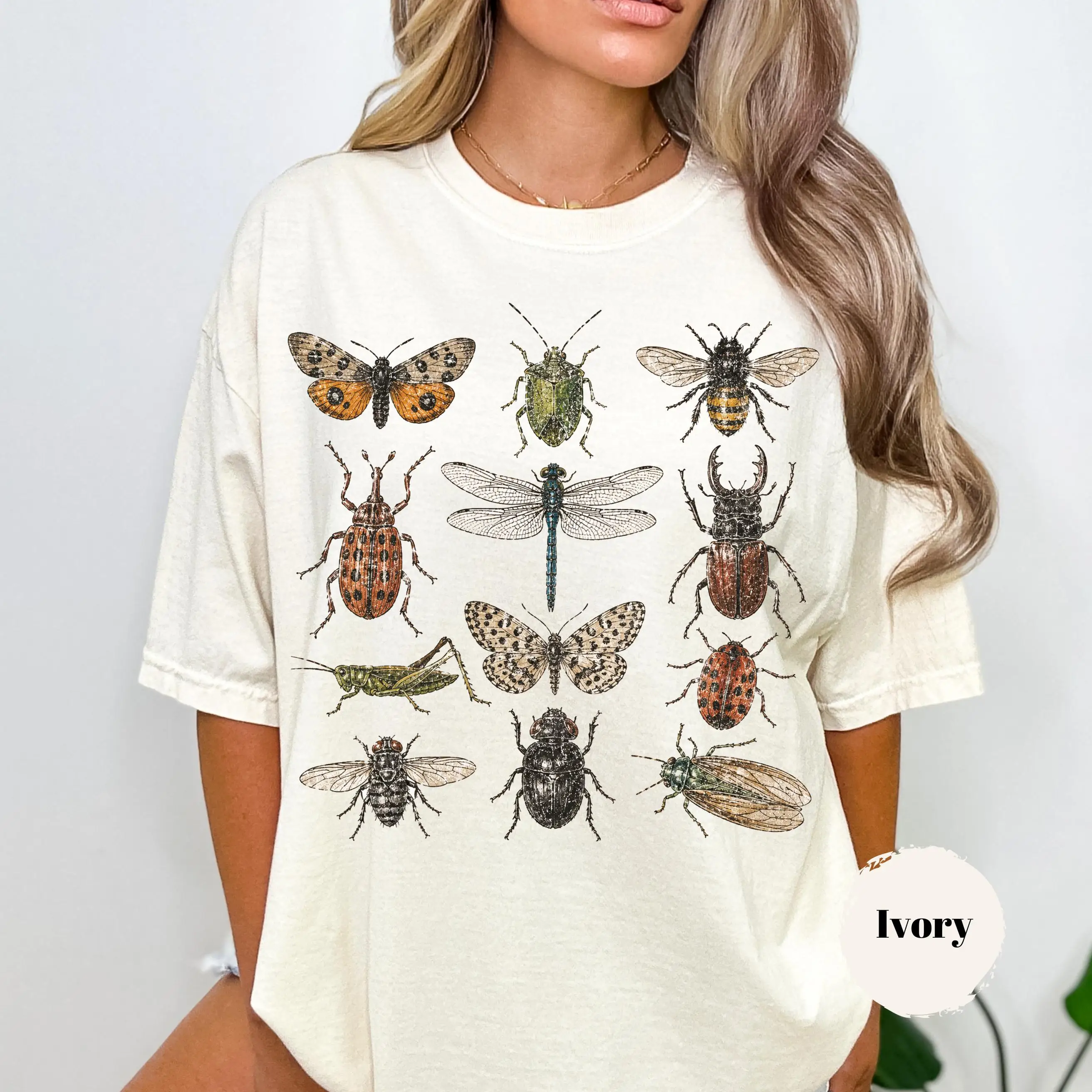 Vintage Bug Shirt, Entomology T-Shirt, Retro Insect Graphic Tee, Cottagecore Nature Shirt, Bug Lover Gift
