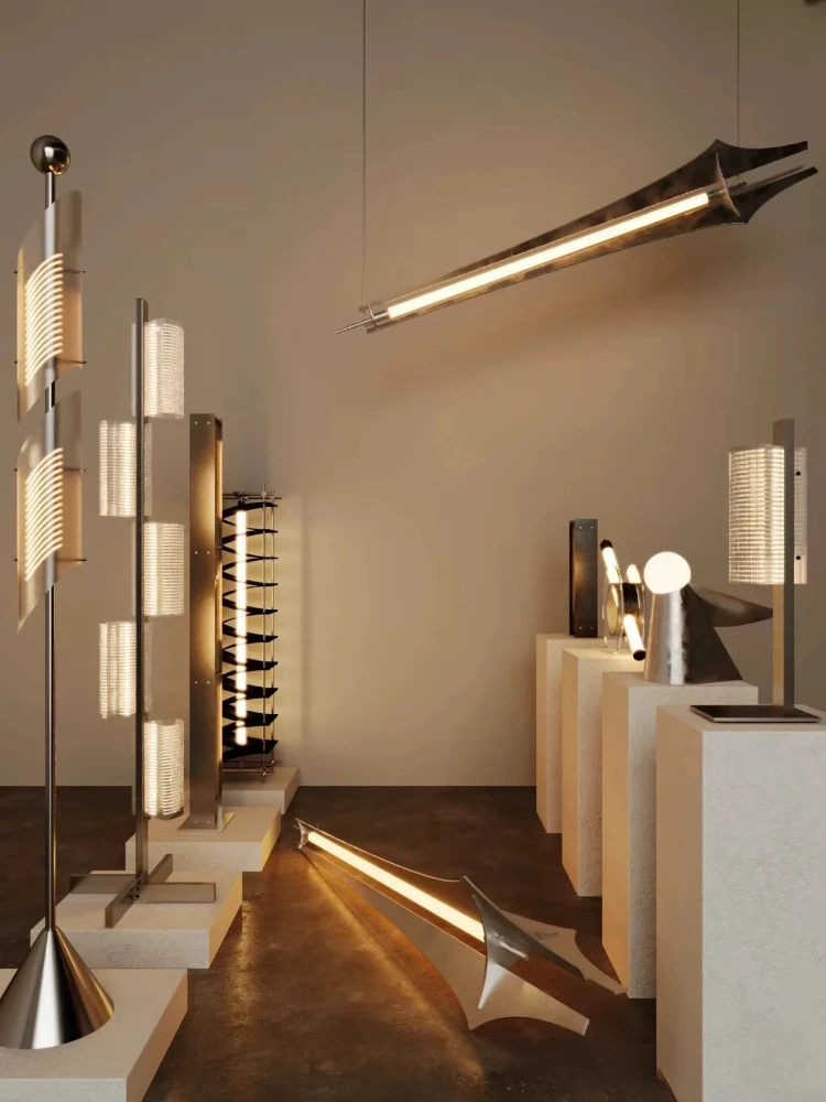 

Подвесной светильник в винтажном индустриальном стиле, барная стойка для ресторана из нержавеющей стали, панельные светильники для чайной комнаты