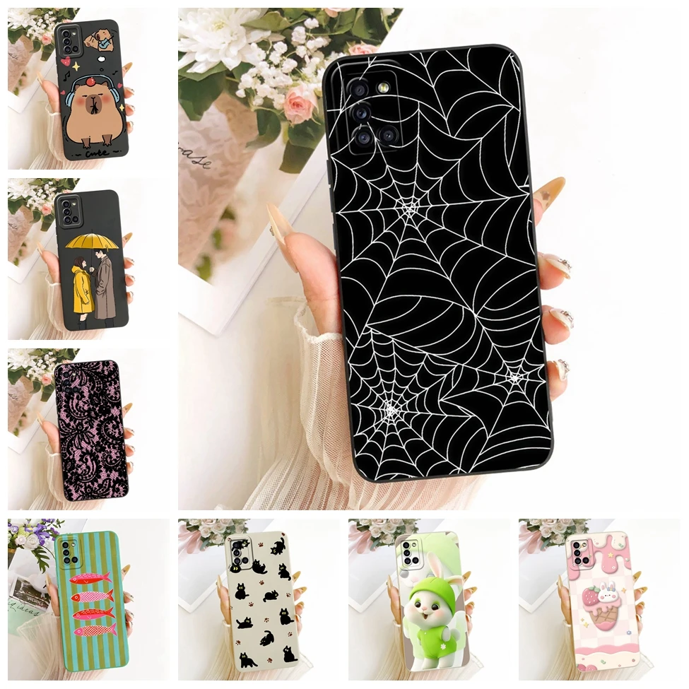 For Samsung Galaxy A31 SM-A315F SM-A315G Case For Samsung A31 Casing Cute Cat Luxury Fashion Love Funny Painted Silicone Cover