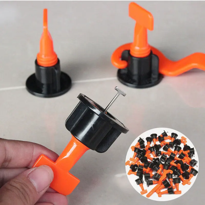 25/50/101Pcs Floor Tile Leveling Tool Kit Floor Balance System Clips Spacers Porcelain Leveler Assist Component Wall Fixing