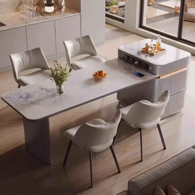 Dining Table Luxury Home Living Easy Assembly Sturdy Durable Premium Quality Stable Construction Heavy Duty Space Saving