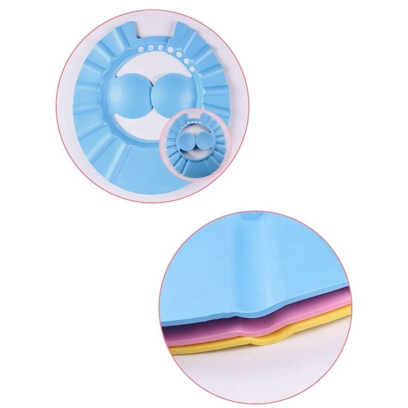 J15U قبعة استحمام الطفل قبعة الاستحمام قابل للتعديل حمام الطفل لغطاء الرأس قناع للغسيل #2