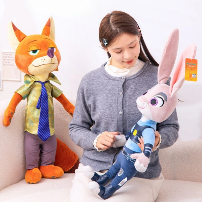 35 سنتيمتر الساخن ديزني أنيمي Zootopia 2 محشوة دمية شخصية كرتونية نيك جودي الإبداع ألعاب من نسيج مخملي الفتيان والفتيات هدايا عيد