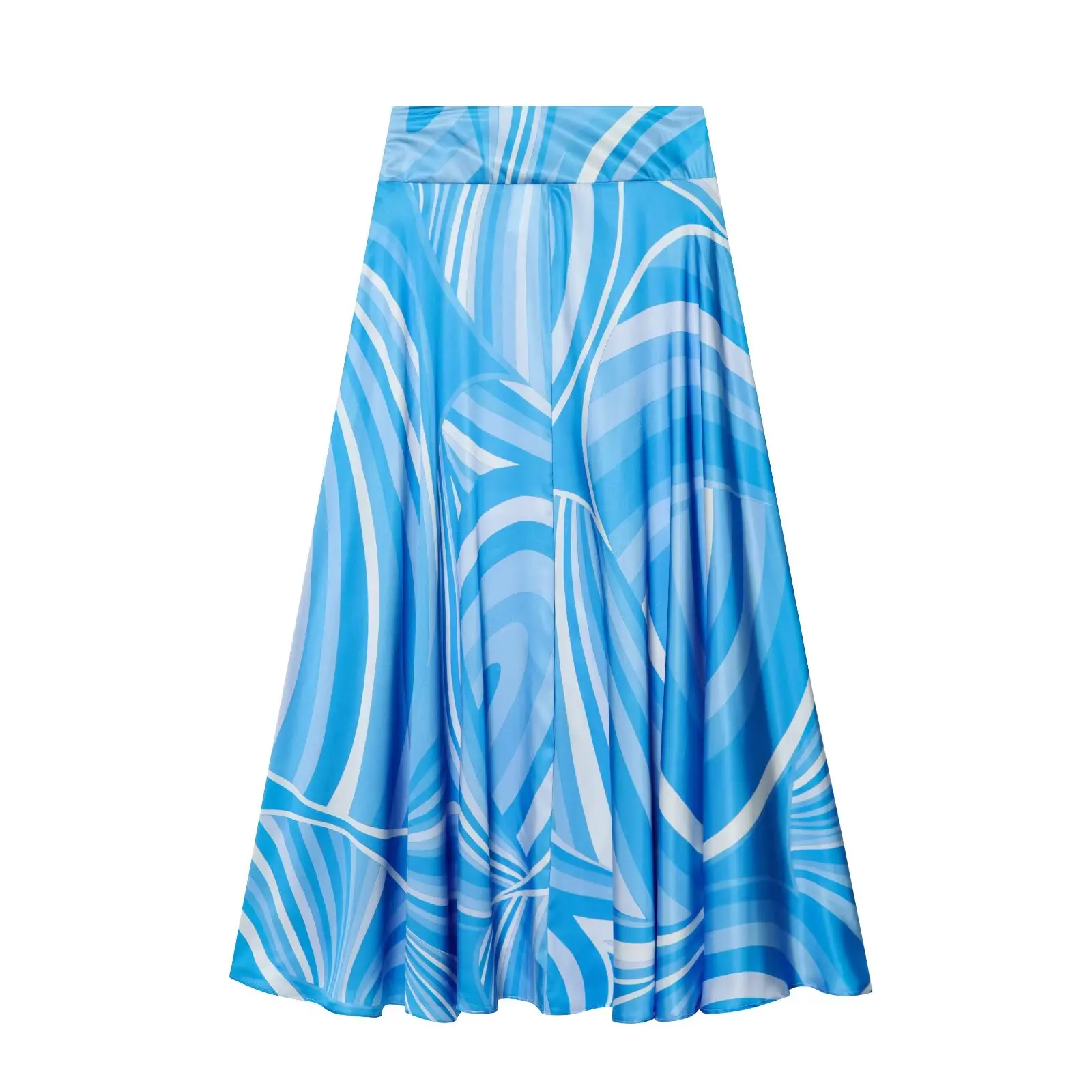 KONDALA Damen Trendiges Bedrucktes Rock-Set 2026 Sommer Elegantes Urlaubs-Chic-Set Hemden mit Reversknöpfen, Weit Plissierter Midirock – Detail 20