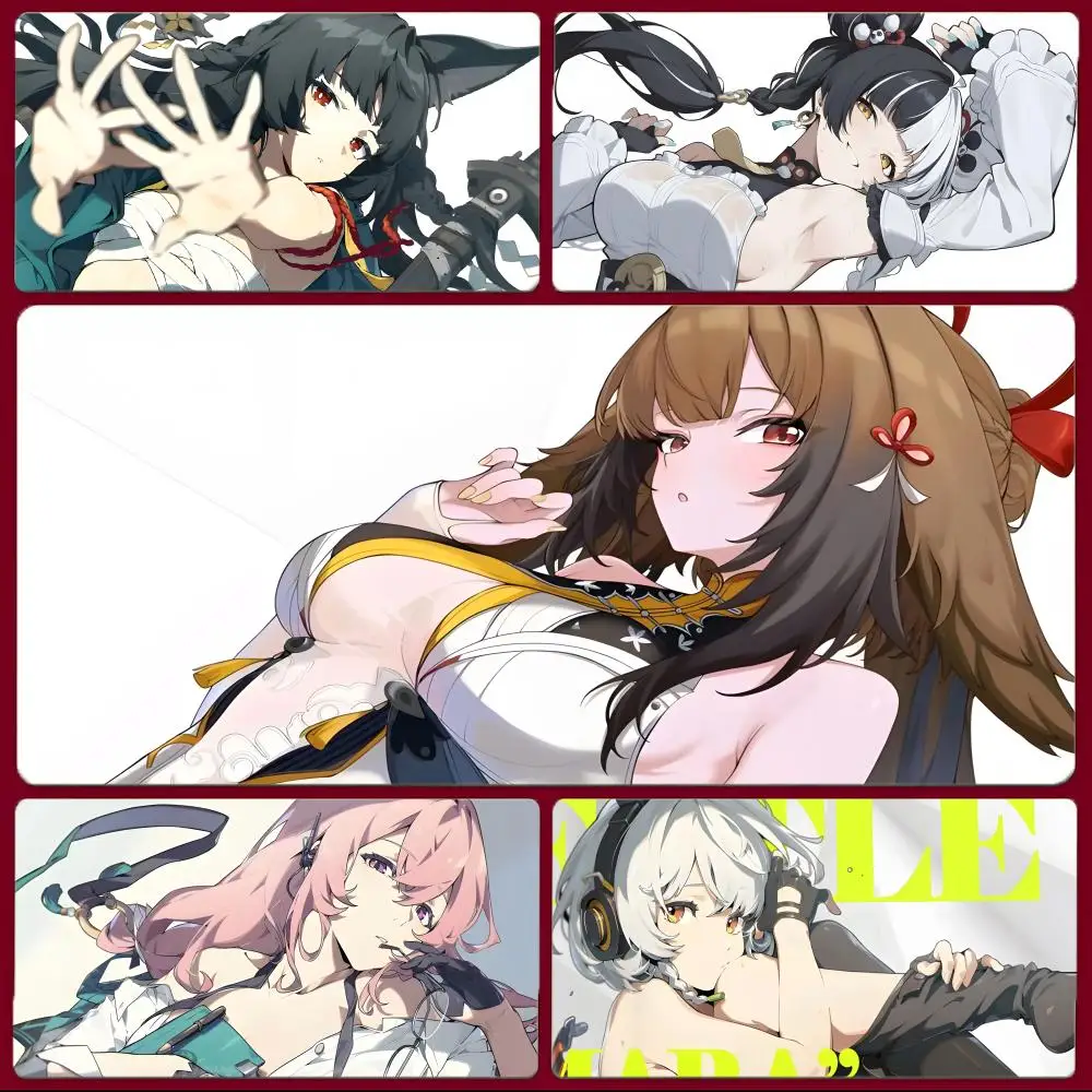 game futuristic Z-Zenless Zone Zero Mouse Pad Large Gaming Mousepad with Stitched Edges Thickened Desk Mat PC