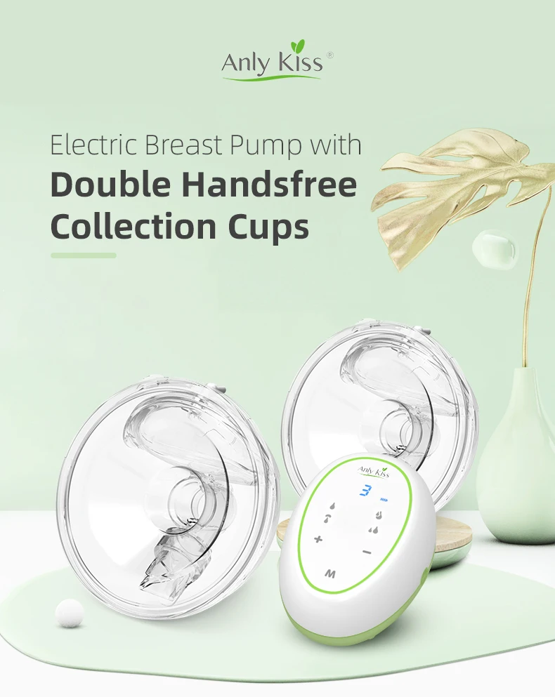 Anly Kiss Electric Breast Pump Strong Suction Breastfeeding Pump 5 Modes Painless & Low Noise