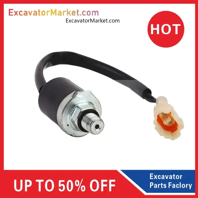 For Kobelco SK120 135 200 210 230 250 330 350 360-6 Excavator Low Pressure Sensor Sensor Plug High Quality Accessories 1pcs