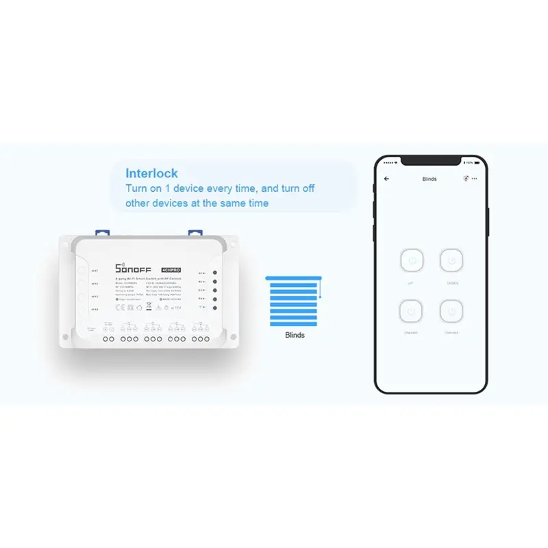 PRO R3 4CH 4 Gang Smart WIFI Switch 433MHZ Wireless Remote Control Timer Din Rail Mounting DIY Switch Via Ewelink