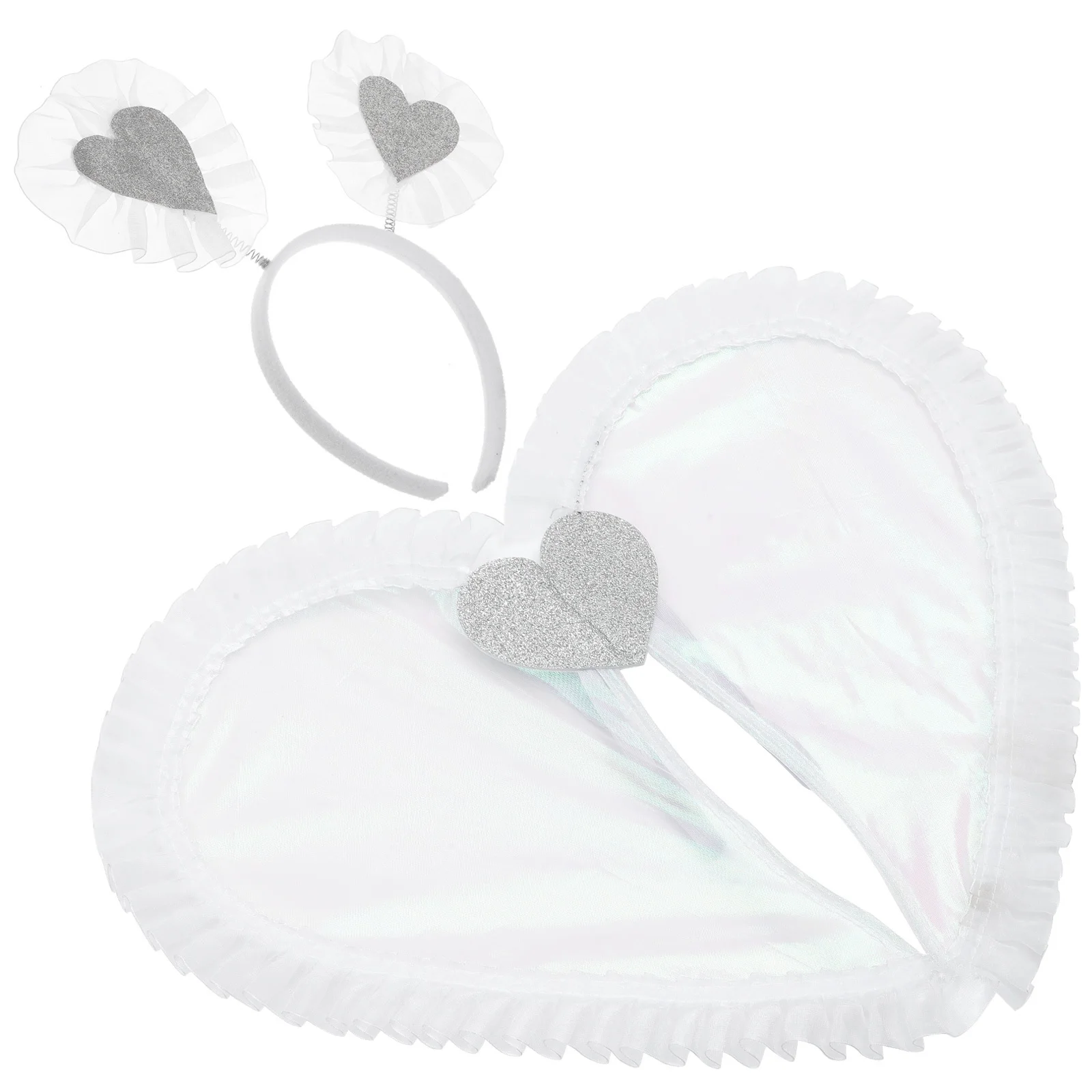 

1Set Angel Wing Prop Costume Accessory Realistic Comfortable Headband for Kids Cosplay Halloween Fairy Party Supplies