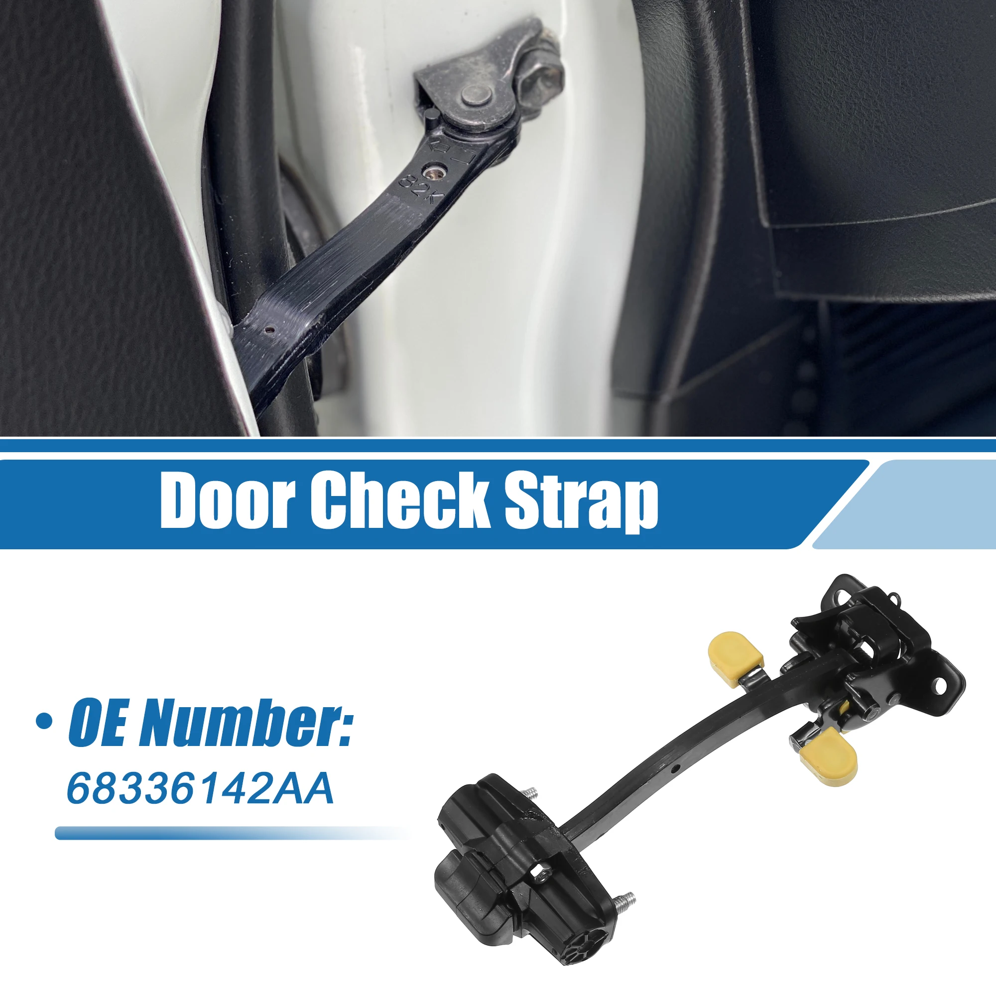 X Autohaux Rear Door Check Stop Strap Fit for Ram ProMaster City 2015 2016 2017 2018 2019 2020 No.68336142AA