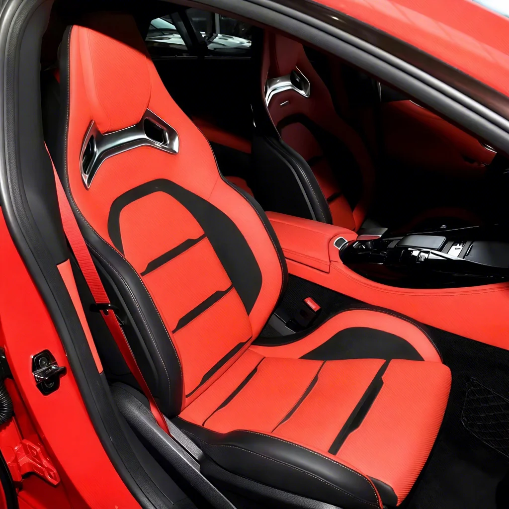 Car Seat For Mercedes Benz AMG Track Seats A45 CLA45 GLA45 SLK AMG GT C63 E63 A45 W176 W156 W117 AMG Seats Upgrades