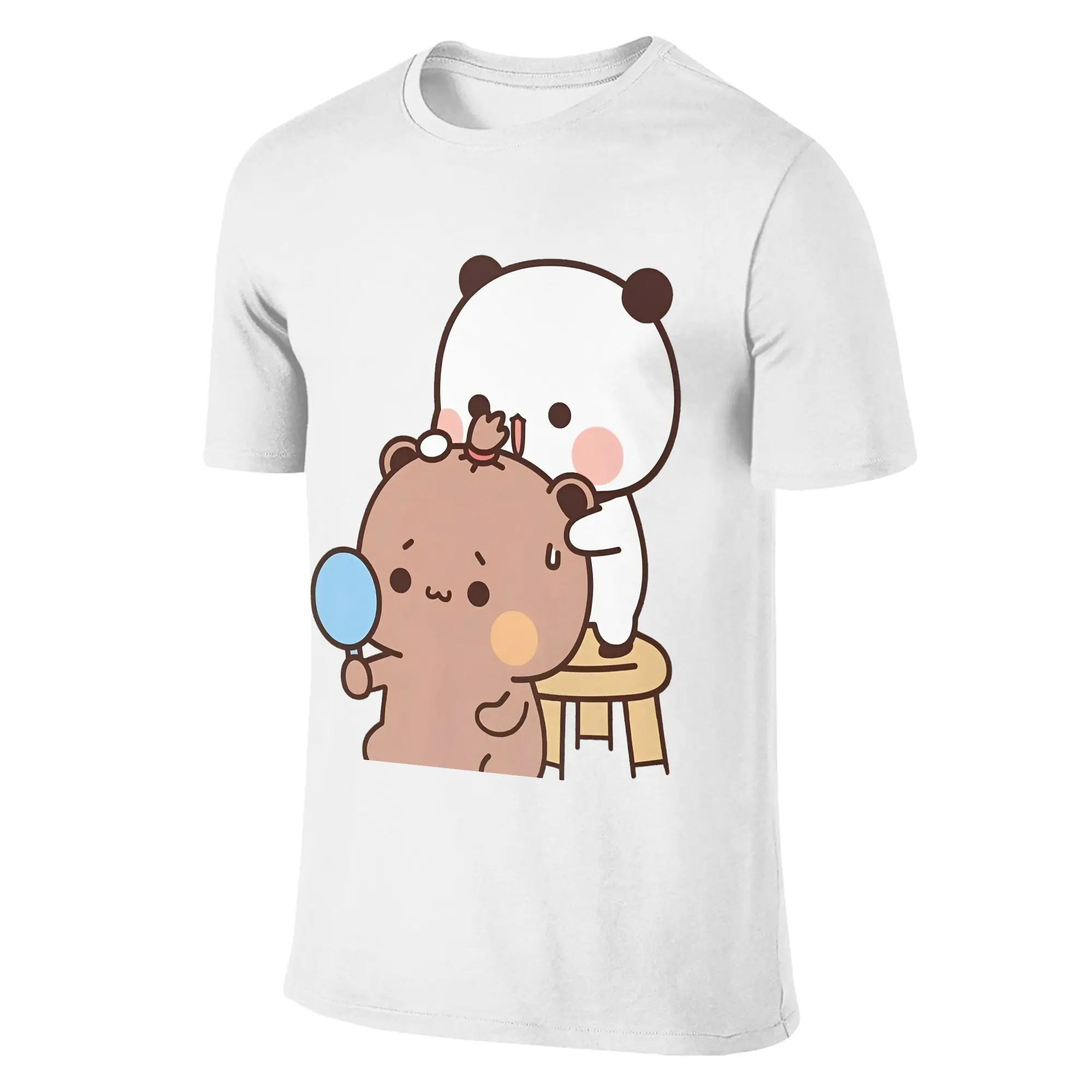 

Bubu Yier Beer Cartoon T-Shirts for Men Women Awesome Pure Cotton Tees O Neck Short Sleeve T Shirt Gift Idea Tops