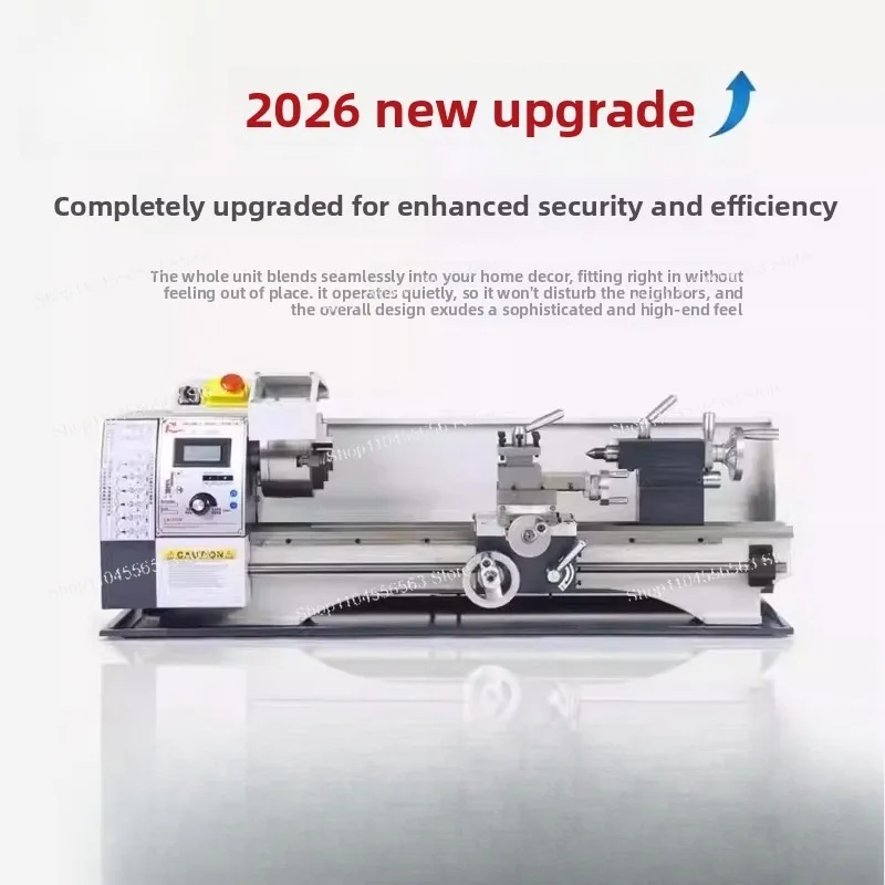 

WM210V Mini Metal Lathe, 1100W Brushless Motor, 38mm Spindle Bore for Precision Machining