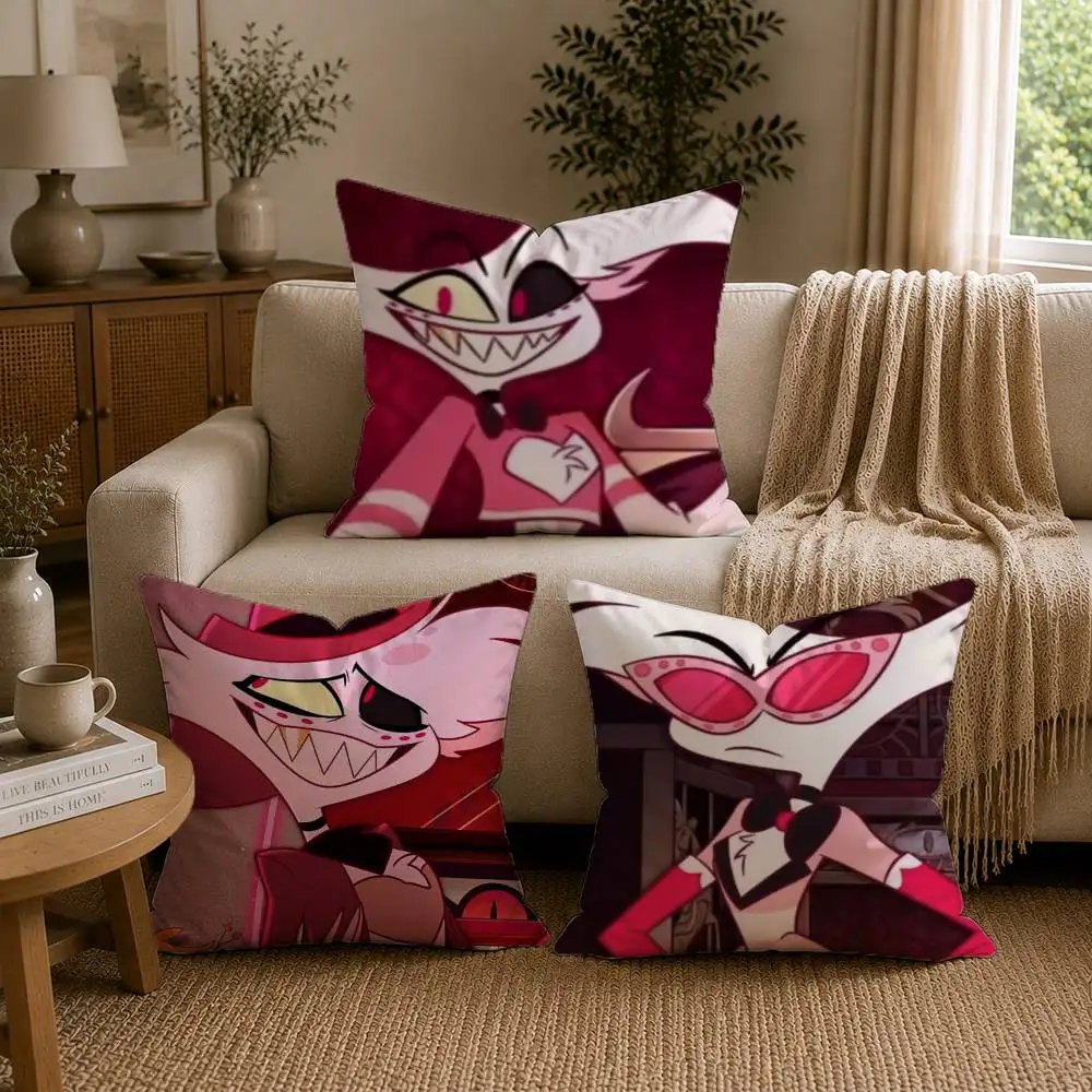 A-Angel D-DustS H-Hazbin H-Hotel Pillow Case Cushion Cover Throw Pillow Case For Car Sofa