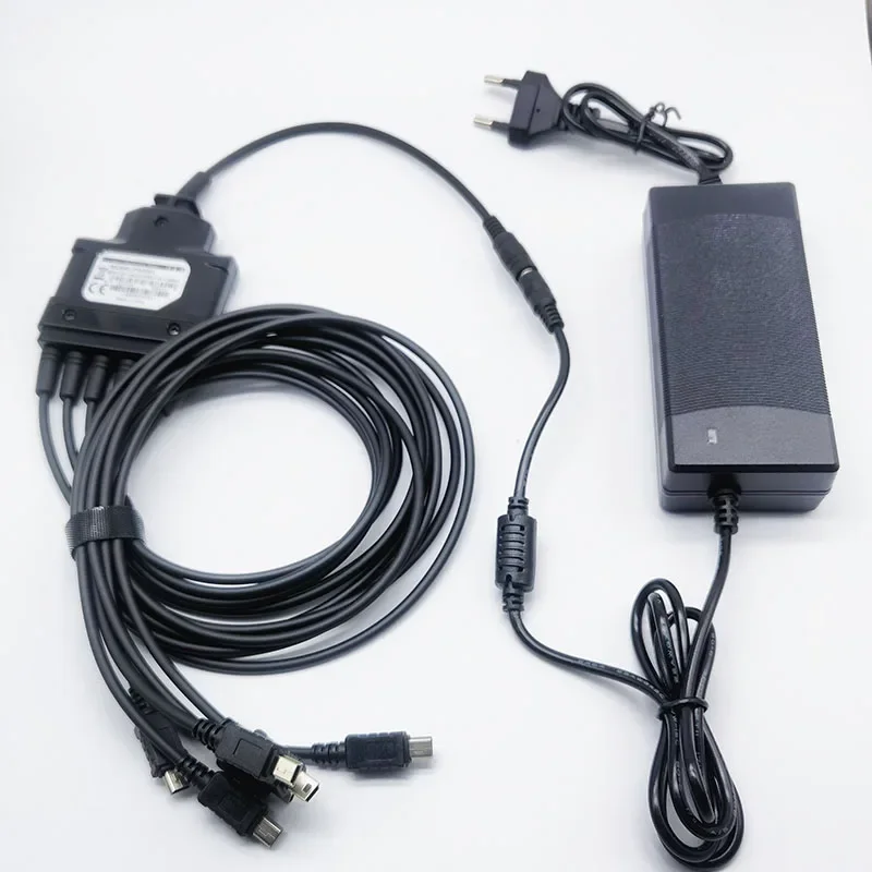 Adaptador de Cable de cargador multifuncional de 6 vías para HYT Hytera TC310, TC320, TC-310, TC-320, Radio bidireccional