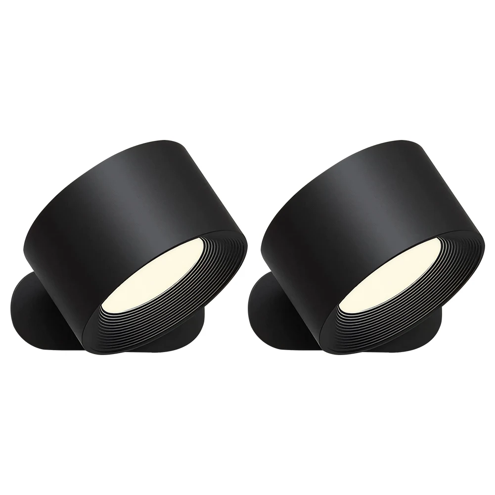 

LED Dimmable Wall Mounted Lamp USB Rechargeable Cordless Wall Light 360°Rotate Touch Control Night Light for Home Decor