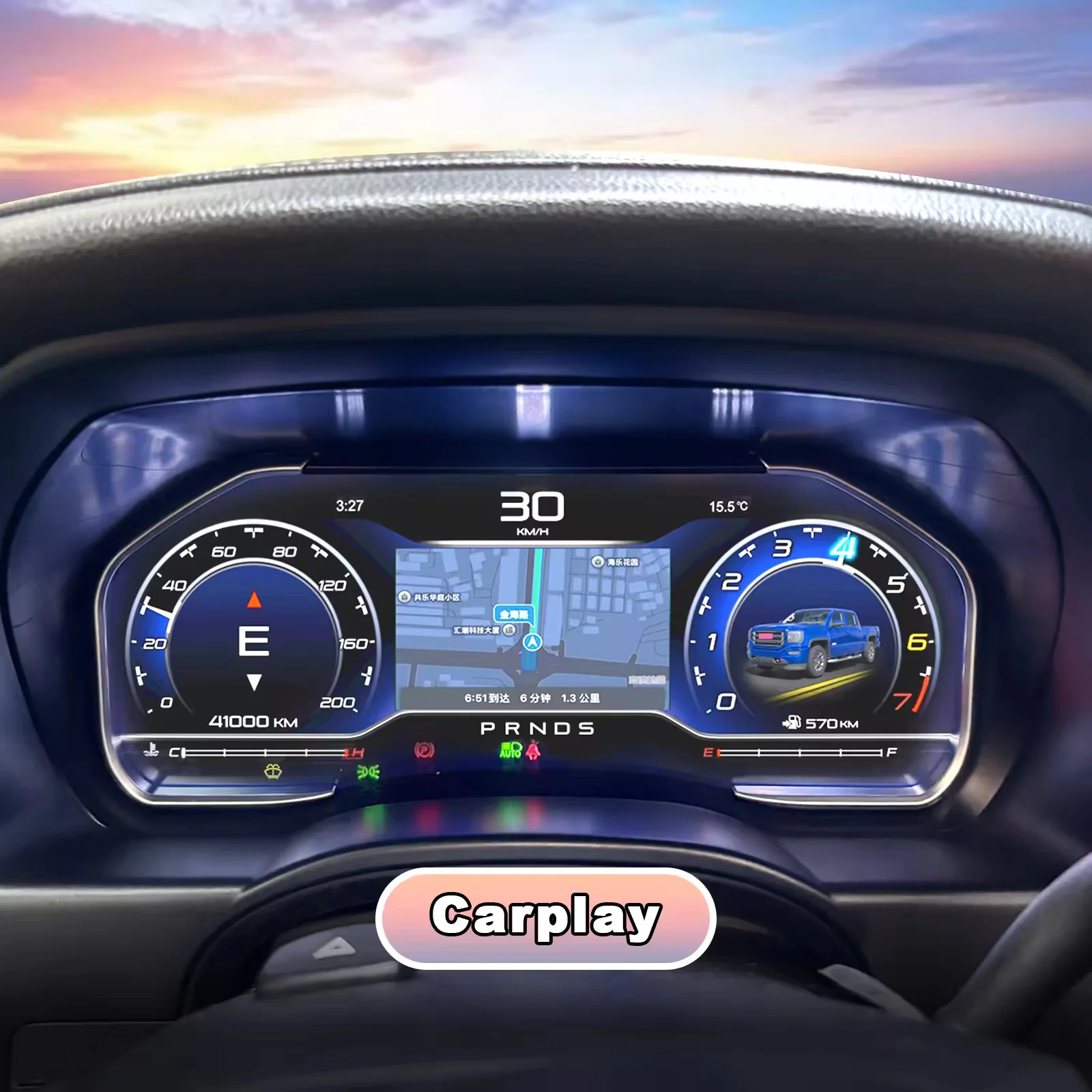 

ЖК-цифровой приборной панели для Chevrolet Suburban Tahoe Silverado GMC SIERRA Yukon, приборная панель, спидометр, система Linux