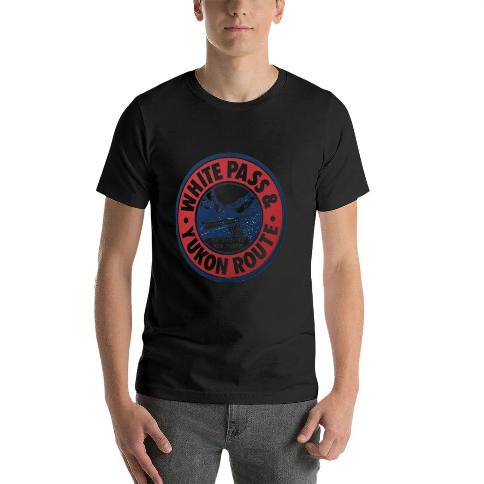 Vintage White Pass and Yukon Route Railroad T-Shirt plus size tops customizeds mens fashion