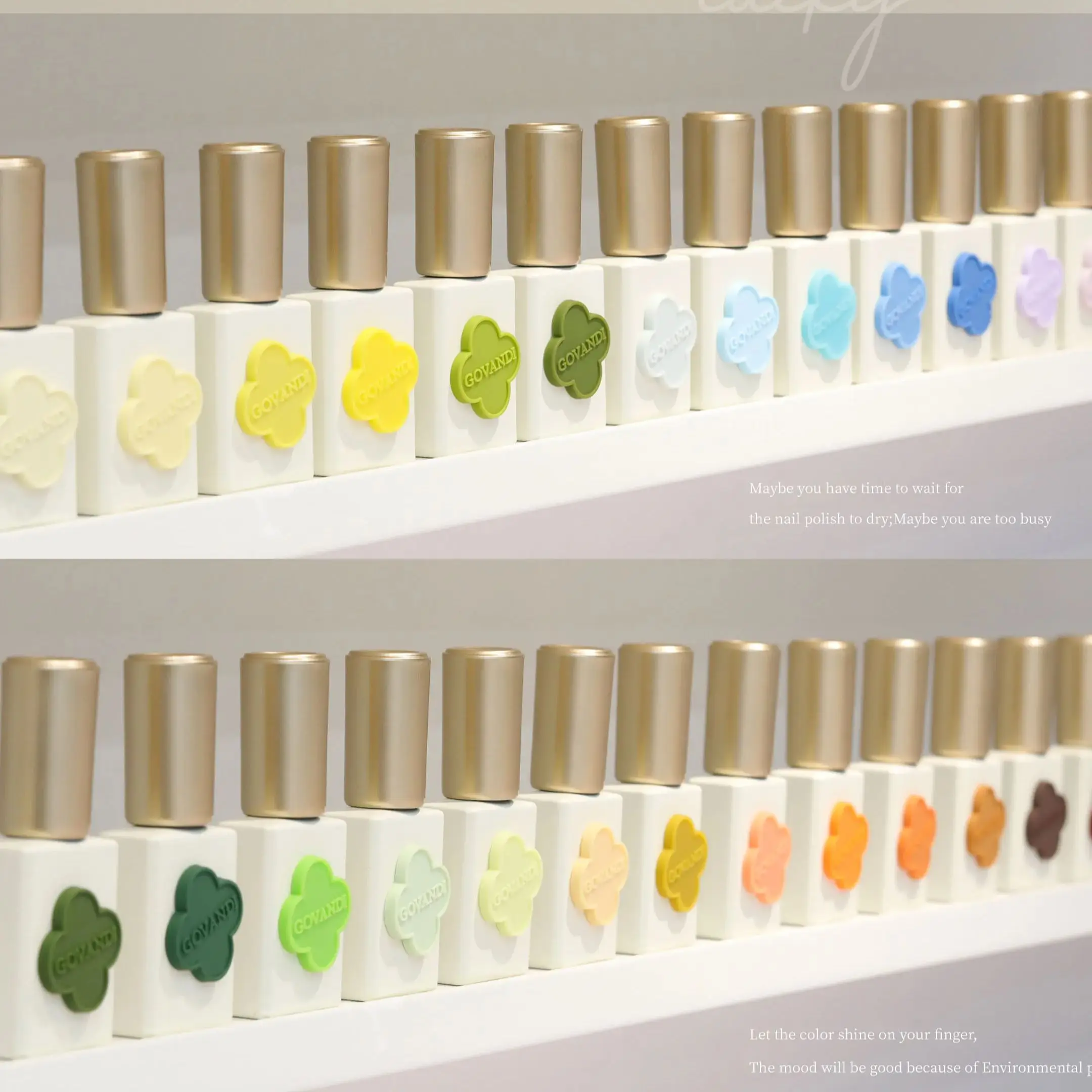 고반디 50색 한국 스타일 마카롱 젤 폴리쉬 세트 15ML UV 젤 에나멜 매니큐어 살롱 쏙 오프 네일 폴리쉬 키트 (컬러 카드 포함)