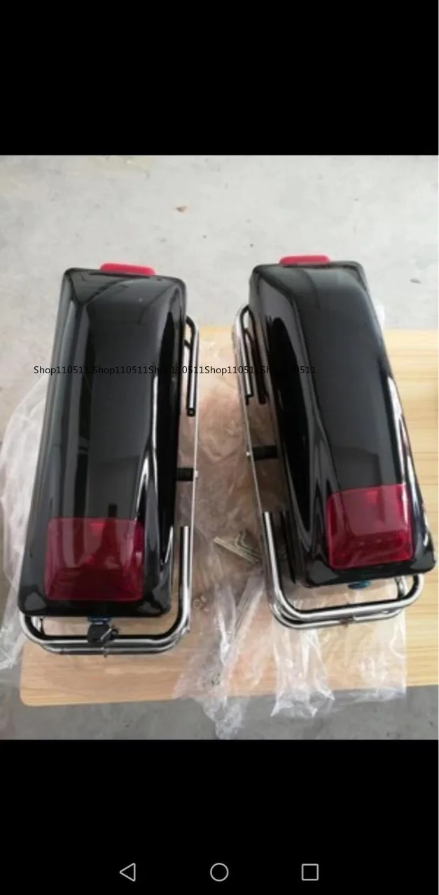 

K6 motorcycle side box two boxes three boxes side hanging box side modified tail box with lamp ABS hanging