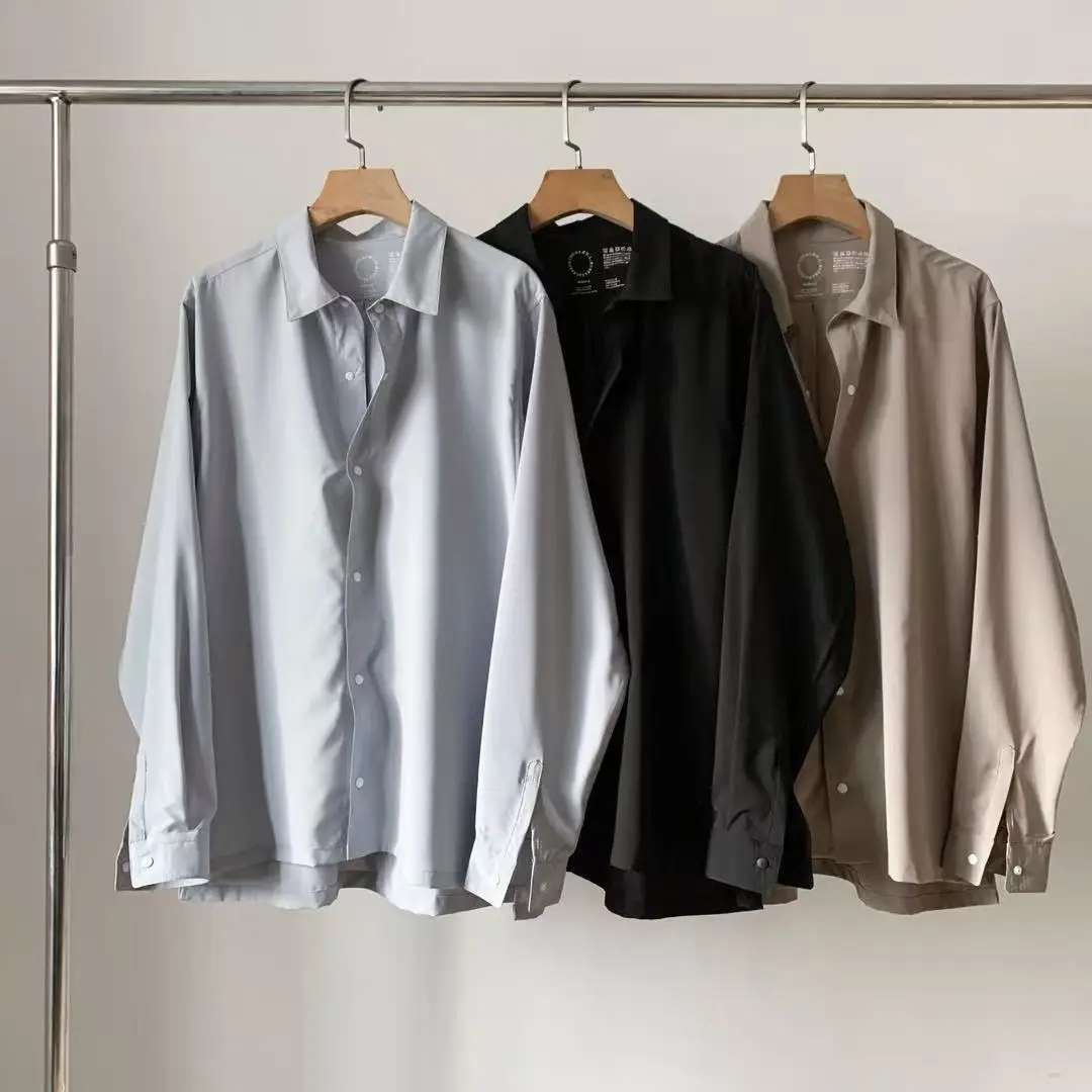 

Ultra-Thin Quick-Drying Cool Long-Sleeve Men's Women's Outdoor Shirt Sunscreen Spring 2026 Casual Loose Fit Japanese Style