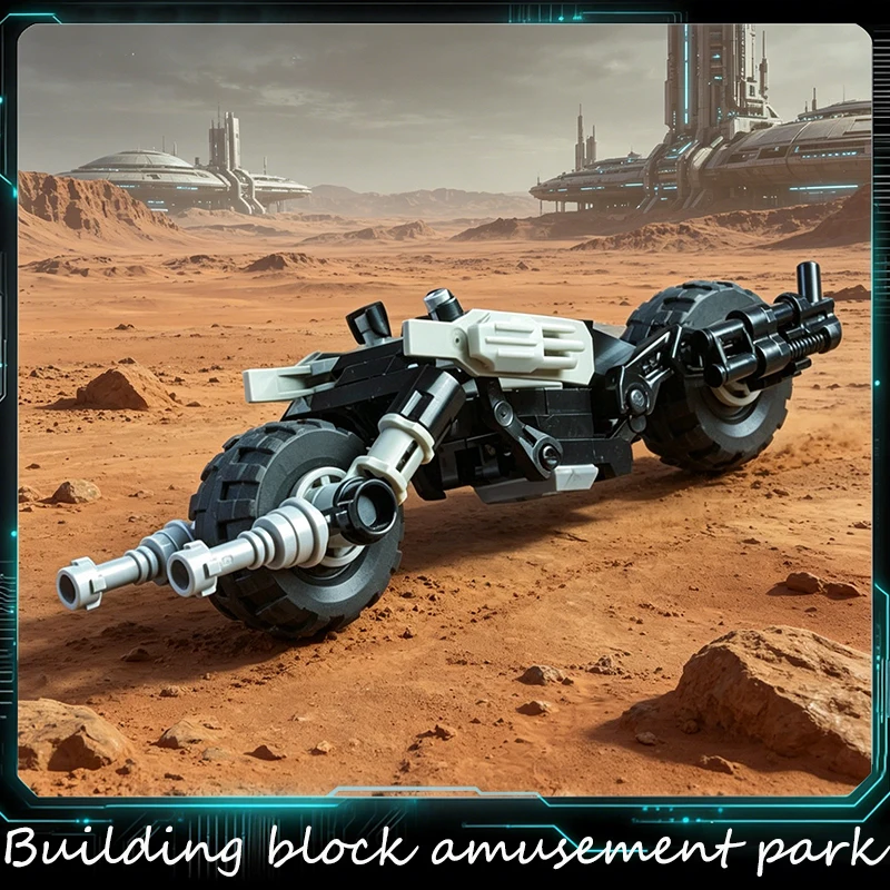 

50 PCS MOC Famous Movie Series Protagonist's Motorcycle Model DIY Building Bricks Creative Assembly Educational Toys Kids Gifts