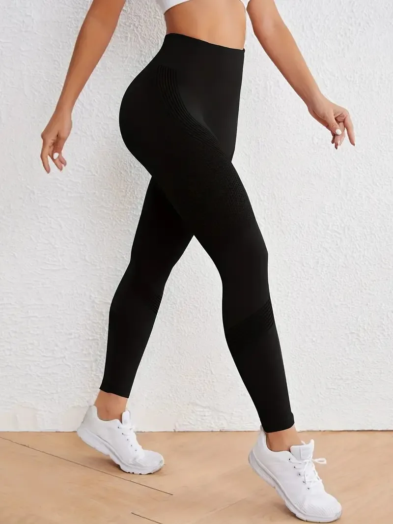 High-Waist Seamless Yoga Pants Leggings for Women Elastic Quick Dry Fabric Ideal for Fitness Running Activewear