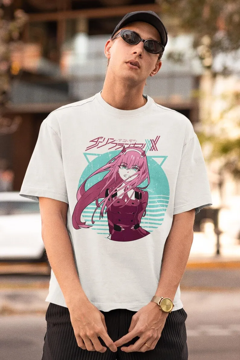 Japanese Anime Aesthetic Unisex T-shirt - Tokyo Sci-Fi Mecha, Futuristic Love Story, Manga Style Clothing, Japan Romance Apparel