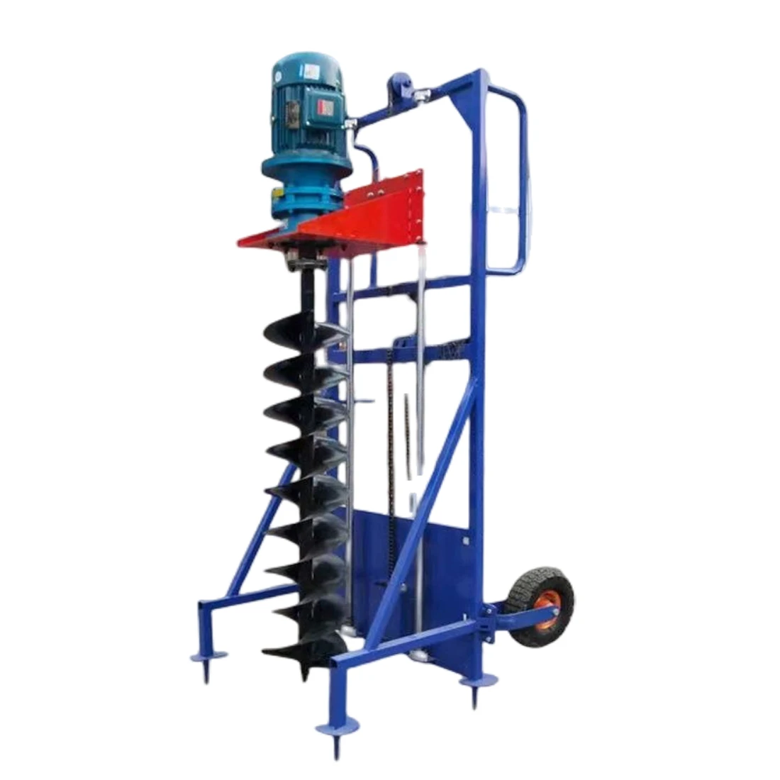 Pile core pulling soil docking extension hand push support electric pipe pile core pulling machine grouting drilling machine