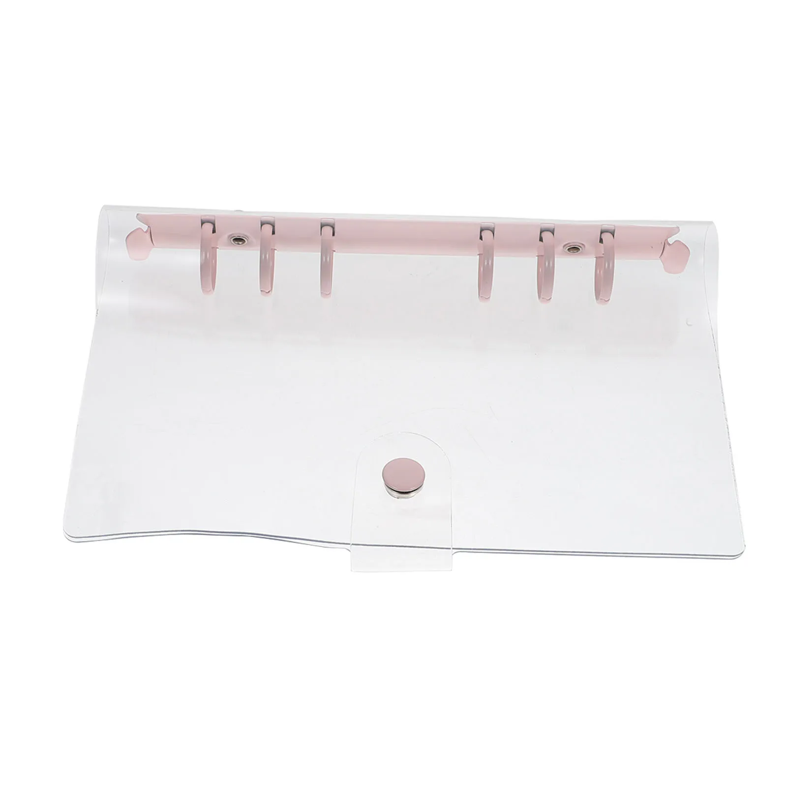 Clear PVC Loose-Leaf Folder Notepad for School Office Travel Daily Organizer Practical Memo Holder 1Pcs