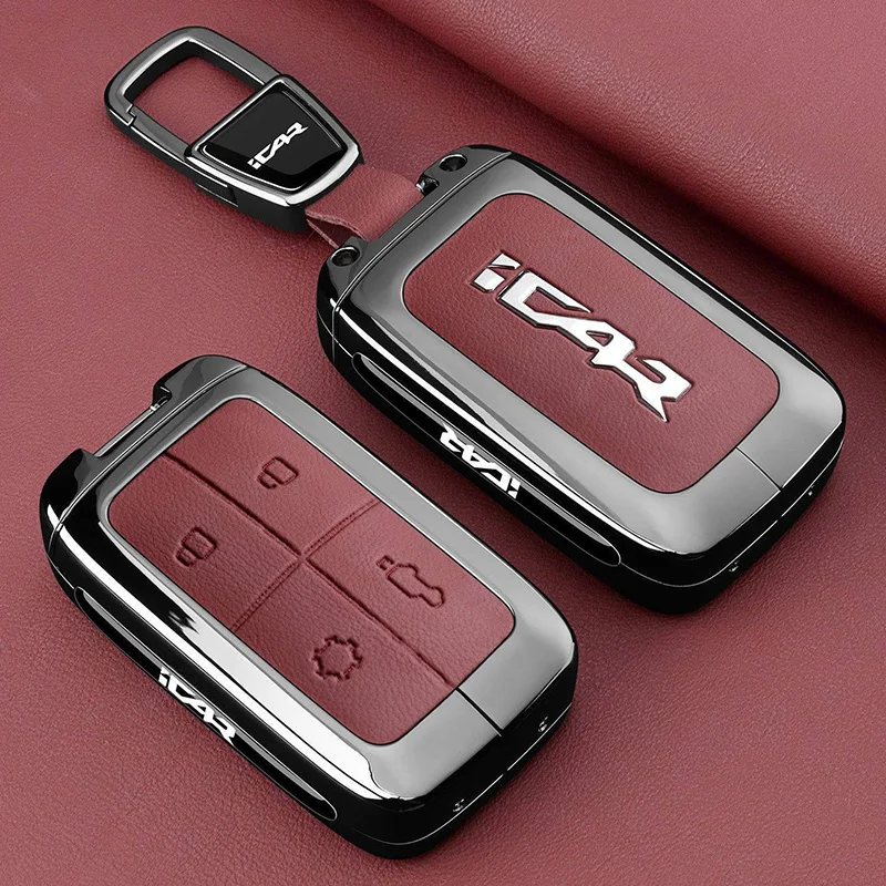 Autoschlüsselhülle für Chery Icar V27 REEV Zubehör 2026 – Schlüsselanhänger, Fernbedienungsgehäuse, Ringhalter, Schlüsselanhängerhülle – Detail 5