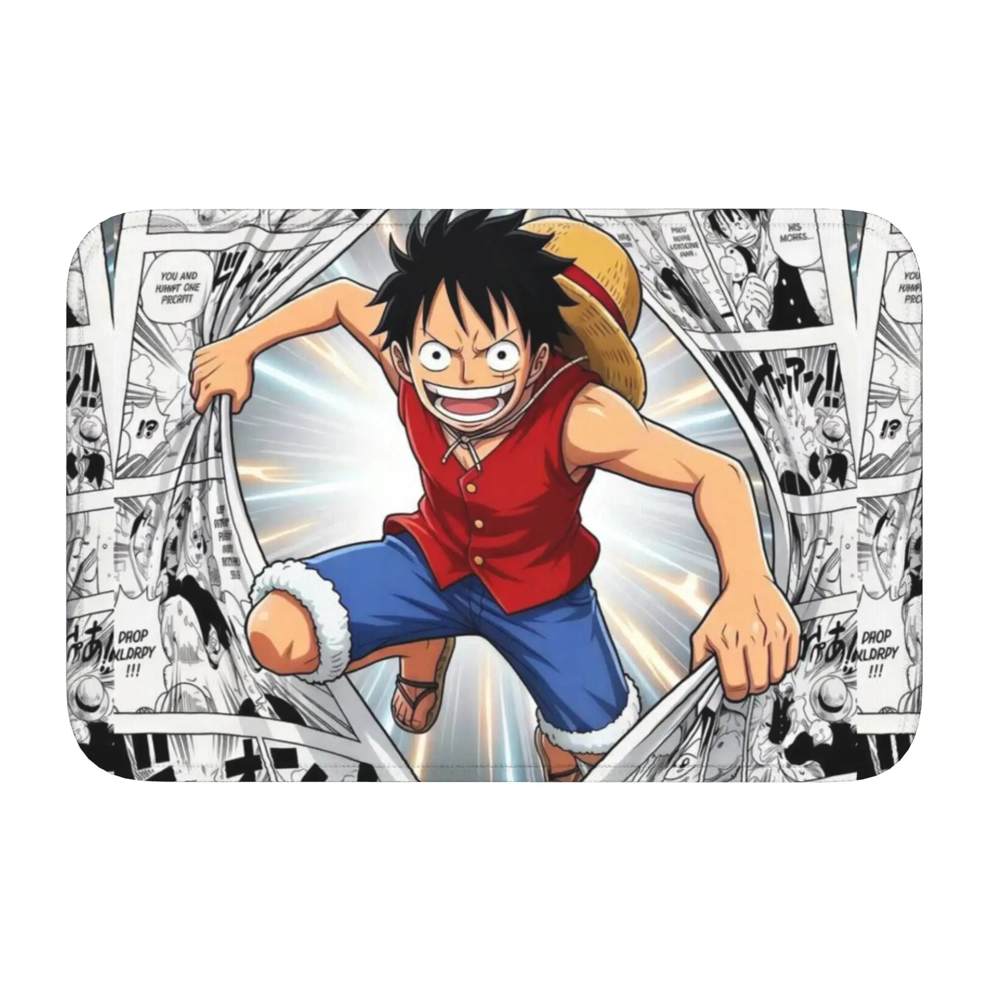 

Anime One P-Pieces Floor Door Kitchen Bathroom Mats Anti-Slip Indoor Doormat Garage Living Room Entrance Rug Carpet Footpad
