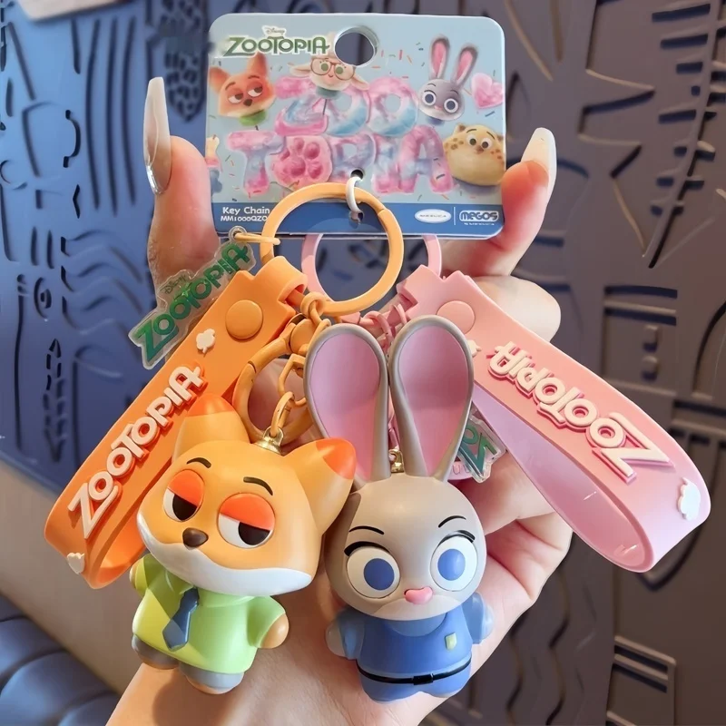

Authentic Zootopia Character Doll Keychain Soft Cartoon Bag Pendant Lovely Car Ornament Official Souvenir Gift for Fans Keychain