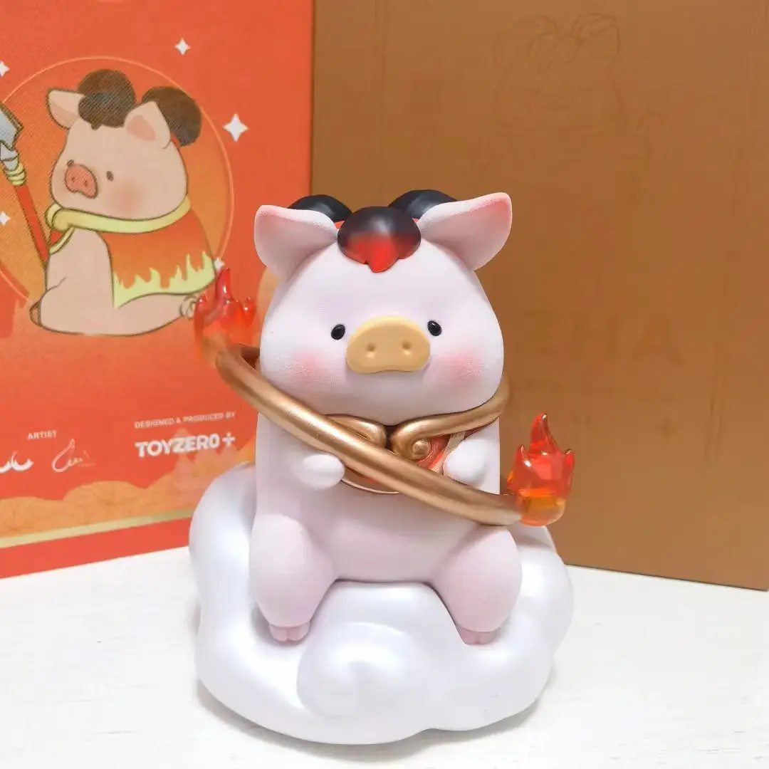 LULU The Piggy XL Size Nezha Figure Toys Protection Deity in Chinese Mythology Cute Pig Fantasy Figurine Designer Collections