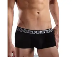 Two options for men's breathable boxer shorts: solid color minimalist bag, Modal comfortable boxer shorts